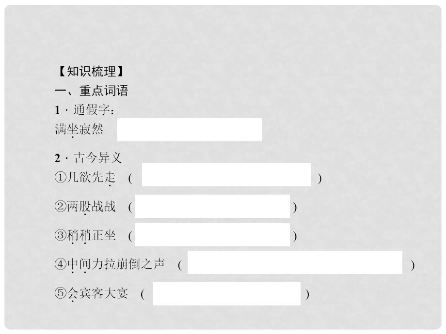 中考语文总复习 第4部分 古诗文阅读 第一讲 文言文阅读（一）口　技课件_第4页