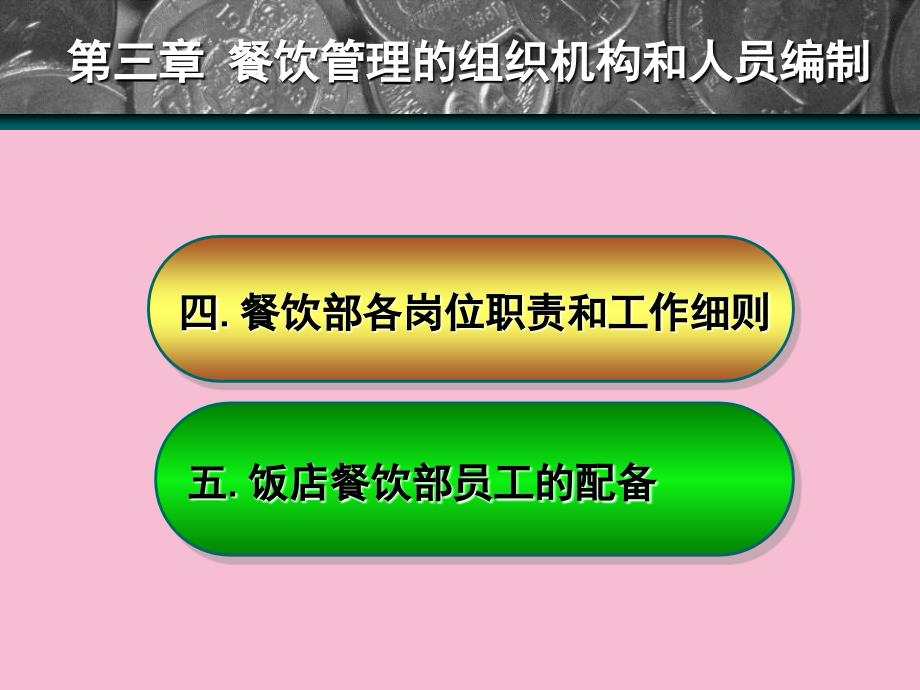 餐饮管理第三章餐饮管理组织机构人员编制ppt课件_第3页