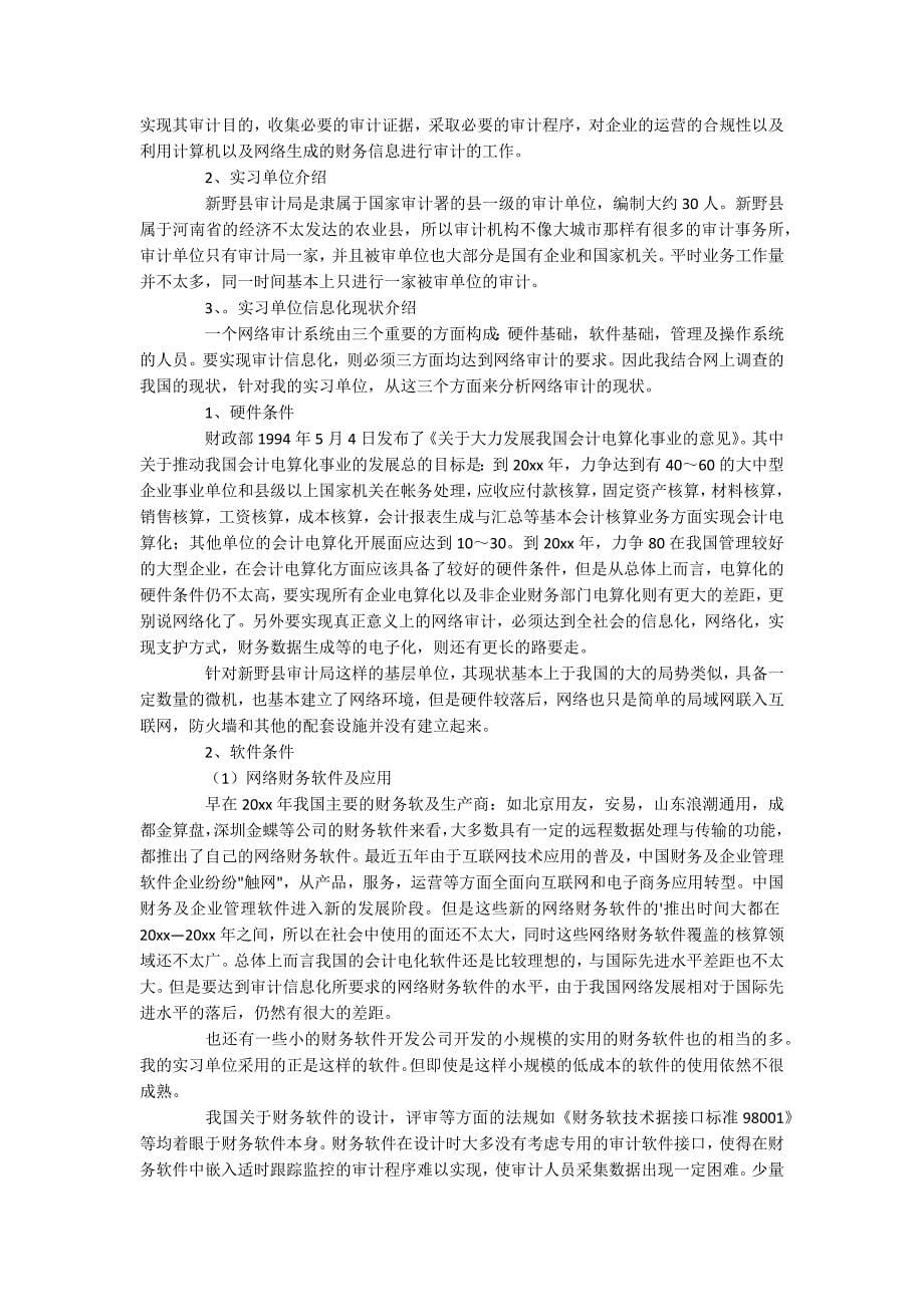 审计局的实习报告_第5页