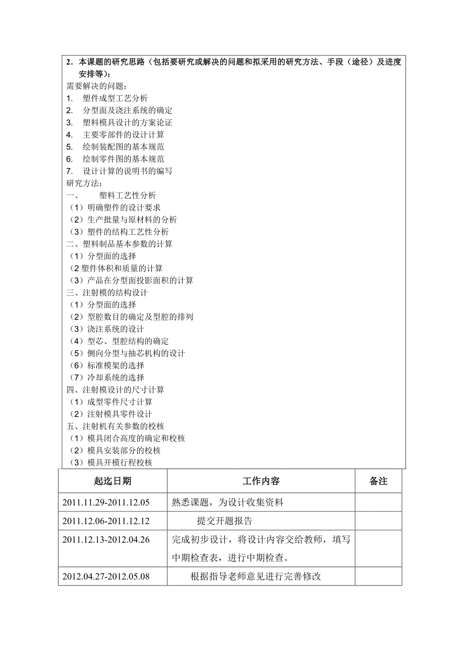 眼镜架塑料模设计开题报告.doc_第4页