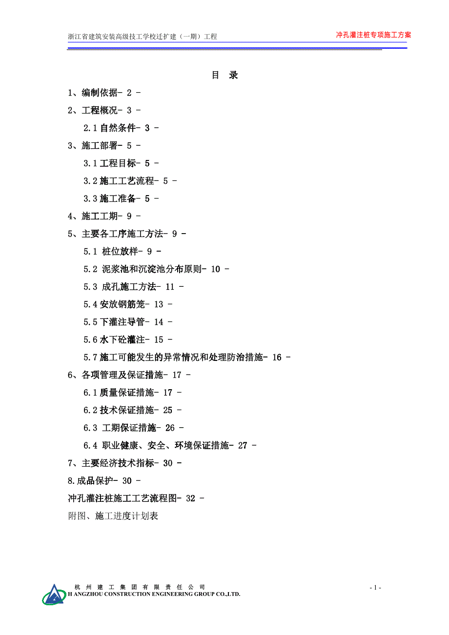 冲孔灌注桩基施工方案培训资料_第1页