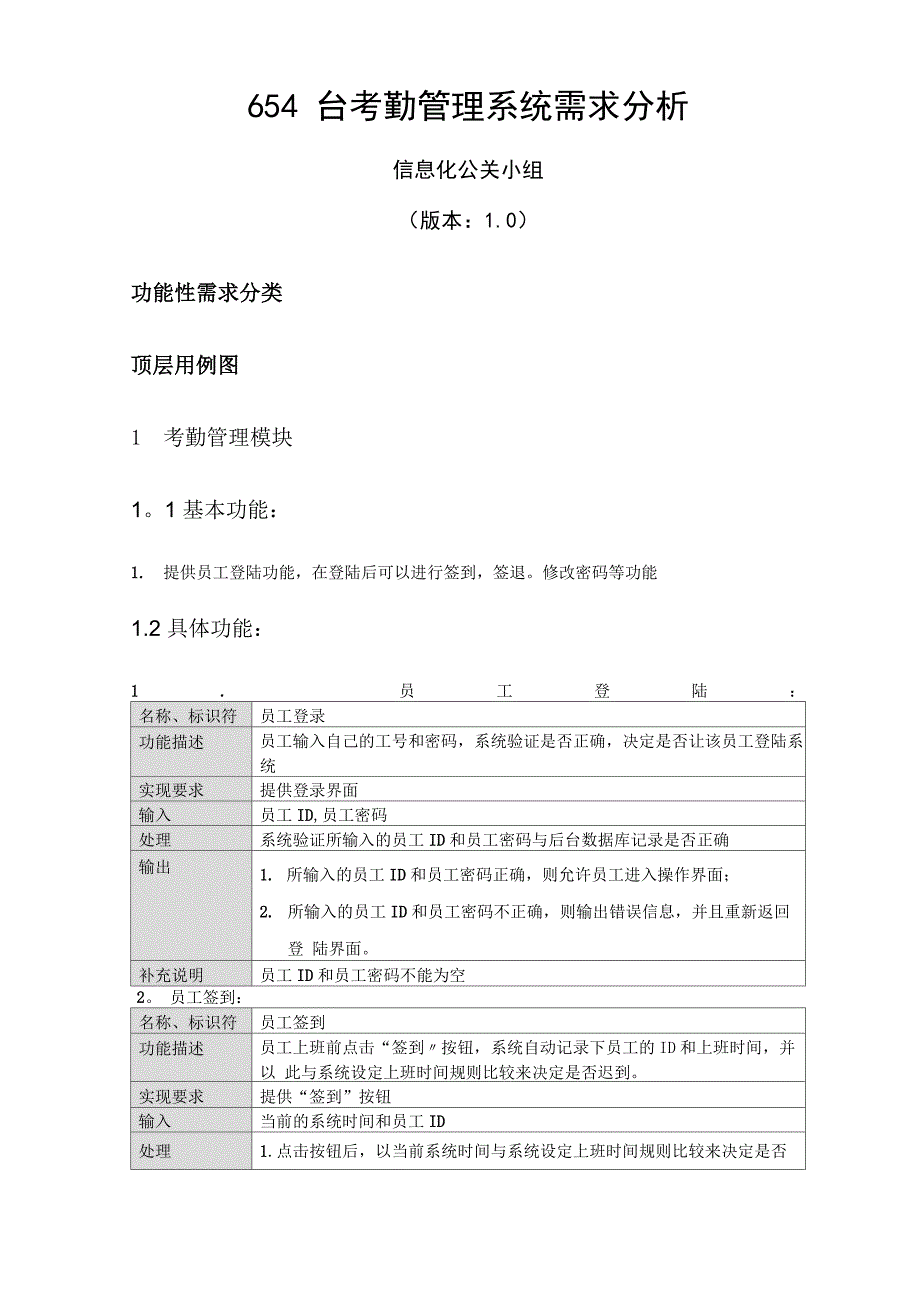 考勤管理系统需求分析_第1页