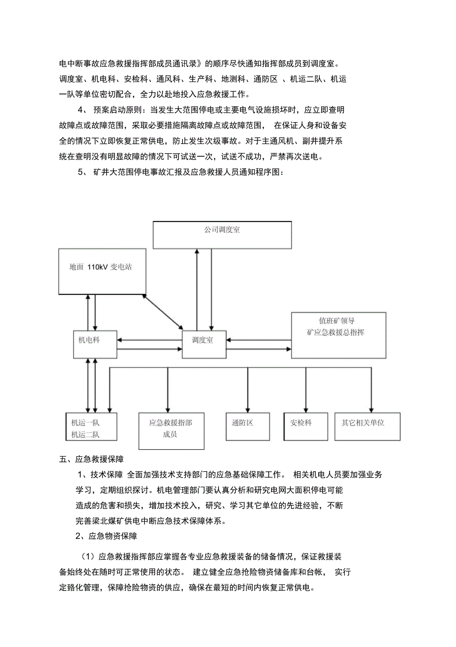 梁北矿供电中断应急预案资料_第4页