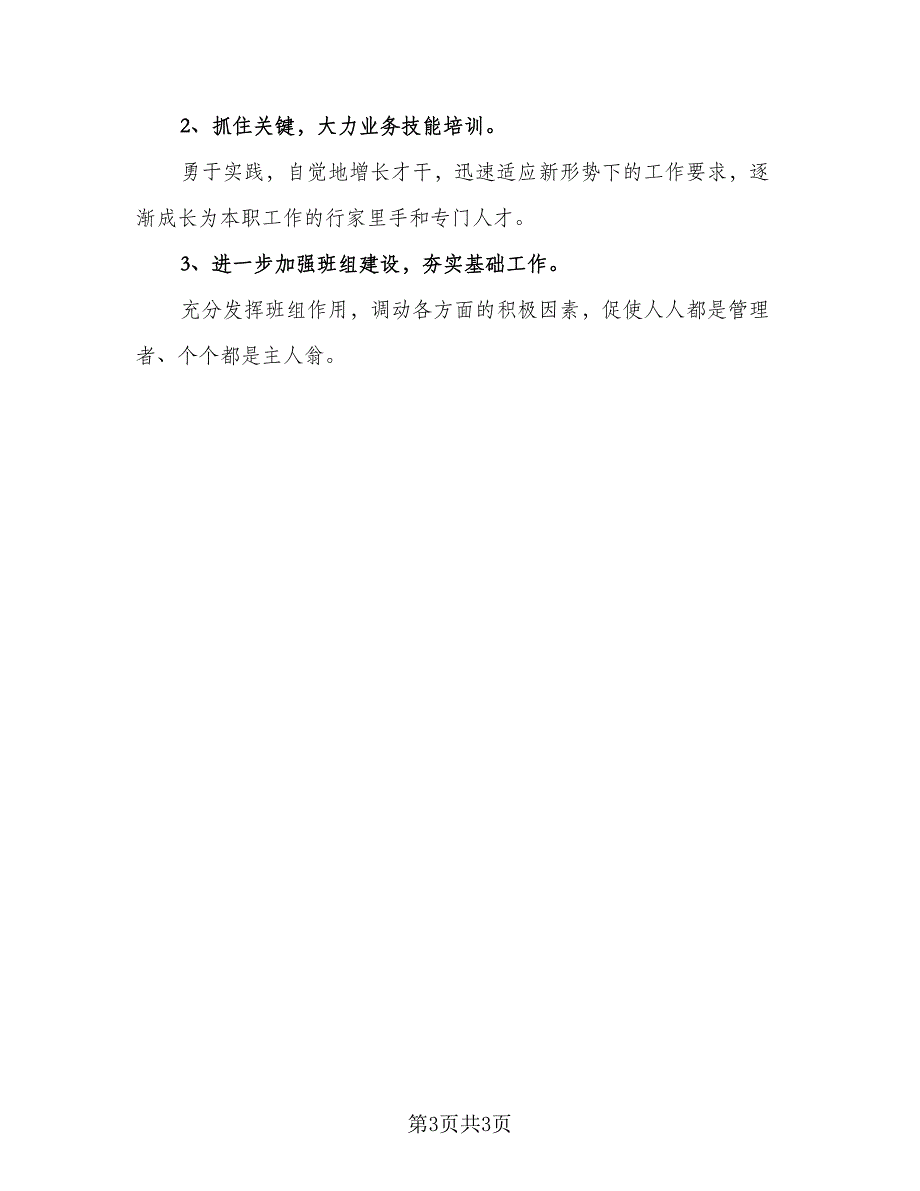 个人的2023年工作计划模板（2篇）.doc_第3页