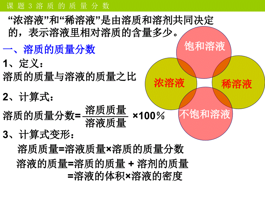 溶液的浓度-ppt课件_第3页