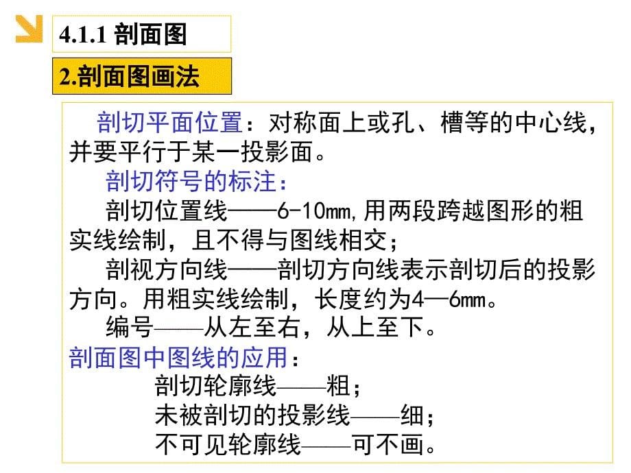 园林工程制图剖面图与断面图教学PPT_第5页