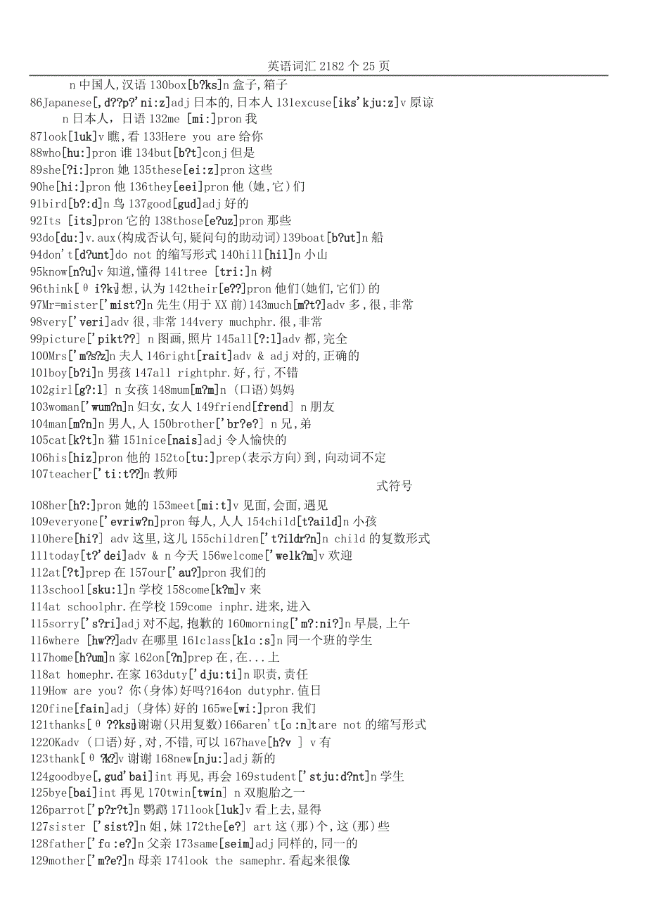 初中英语单词表大全2182个带音标_第3页