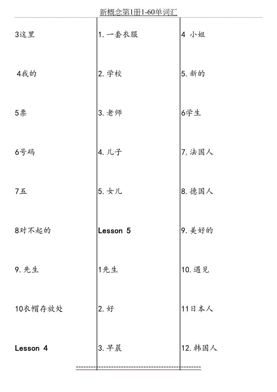 新概念第1册1-60单词汇_第3页