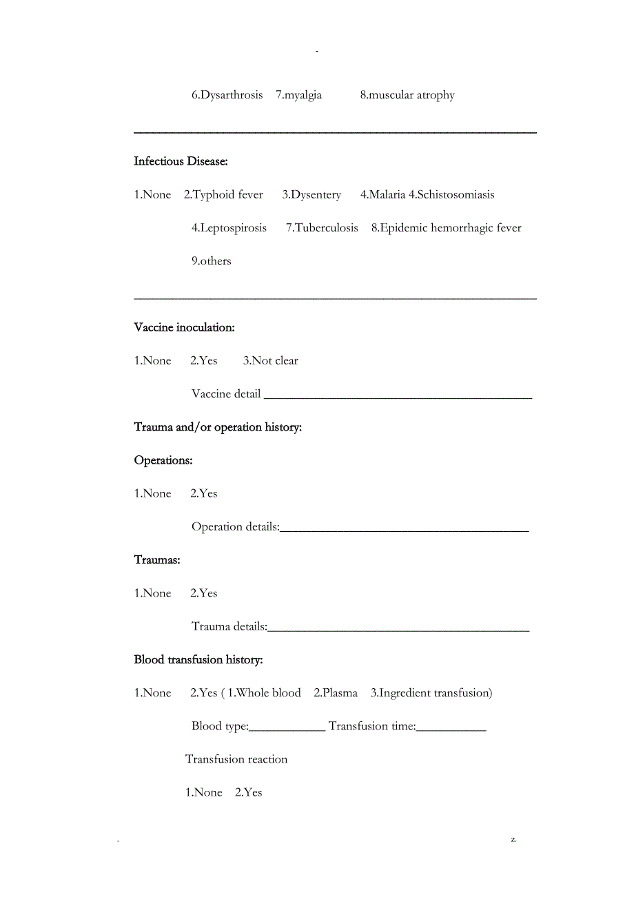 英文病历模版_第4页