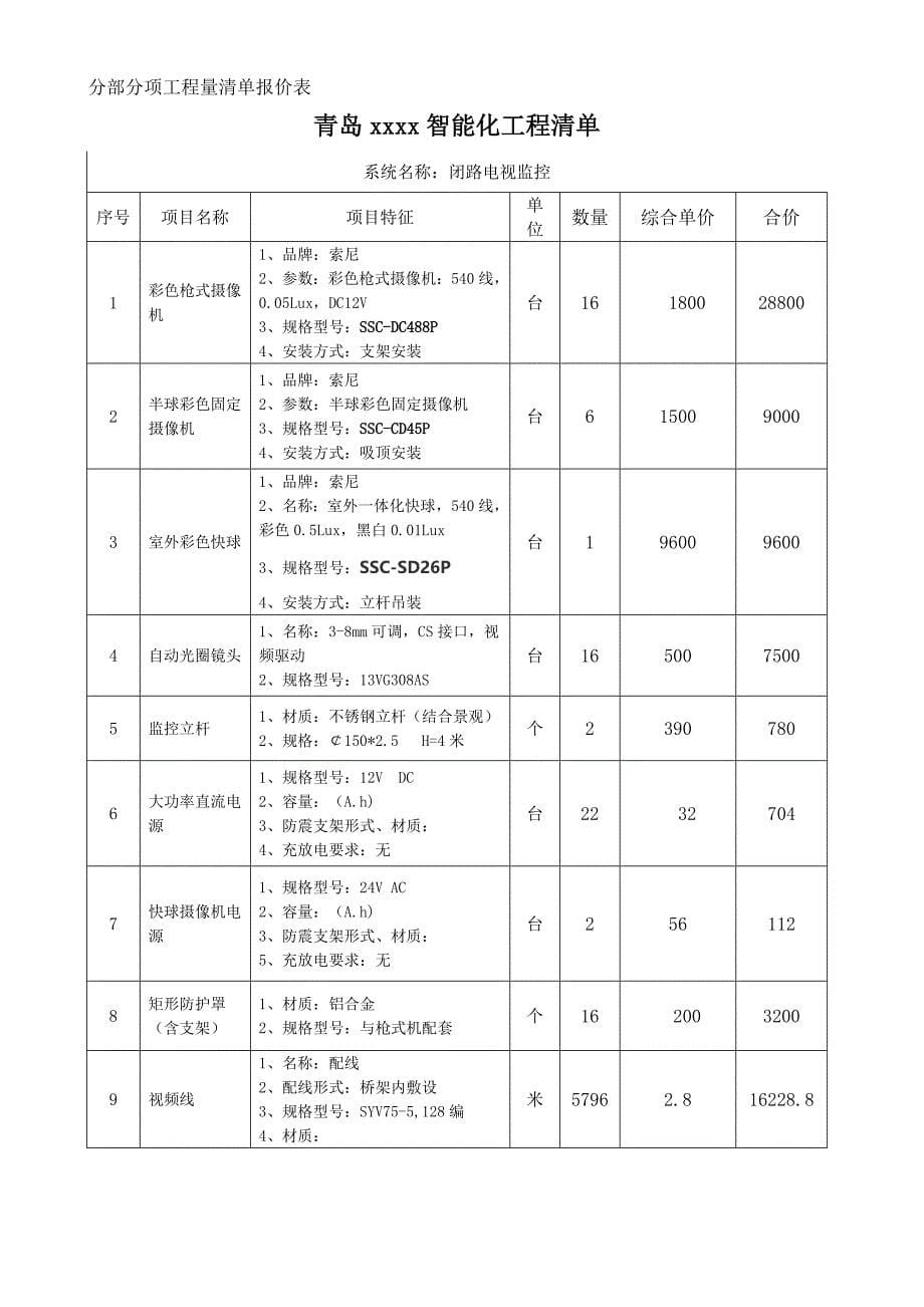 XXX监控系统投标书_第5页