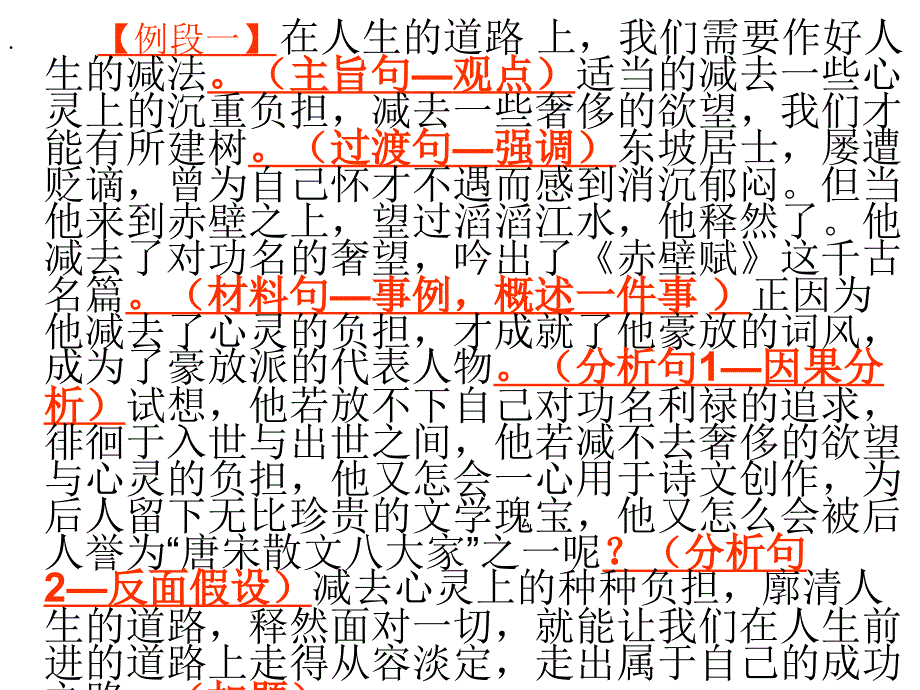 写作讲座：议论文重点段的写作_第2页