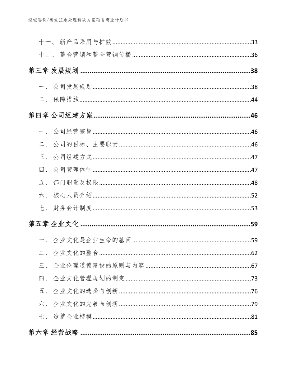黑龙江水处理解决方案项目商业计划书【范文参考】_第3页