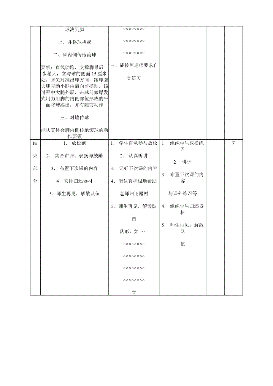 初中体育课足球教学教案大全_第4页