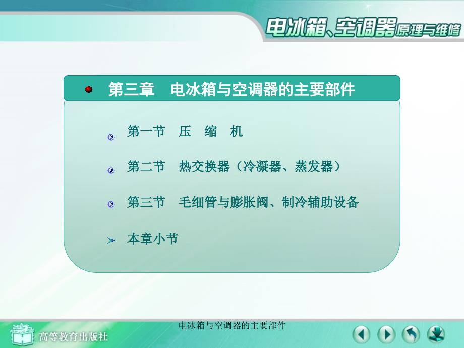 电冰箱与空调器的主要部件课件_第1页