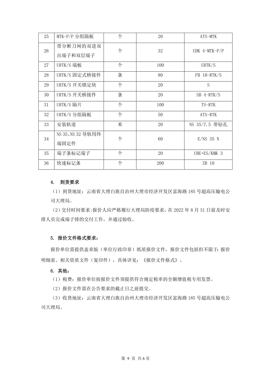 大理局2022年二次回路端子采购项目-天选打工人.docx_第4页