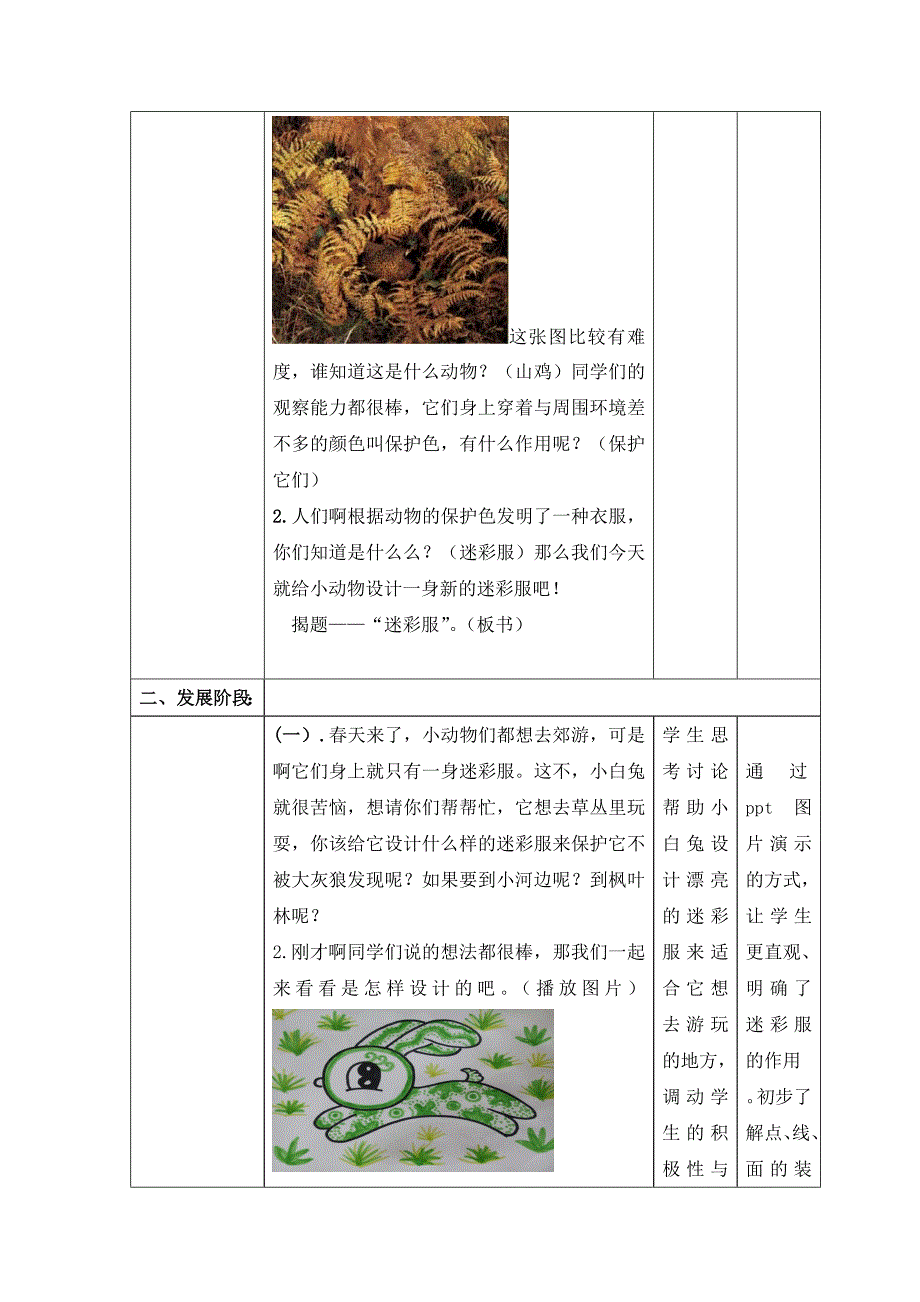 人教版小学美术三年级下册《迷彩服》教案.doc_第3页