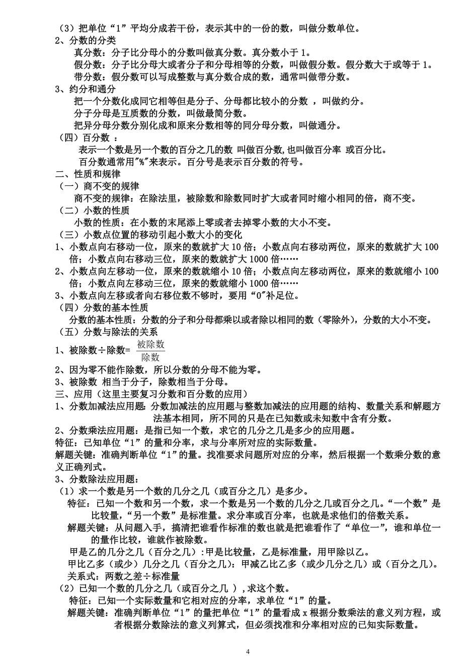 (完整word版)新课标苏教版小学六年级(下册)数学毕业总复习资料.doc_第5页