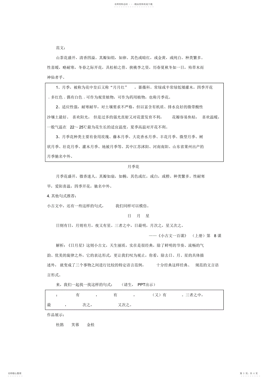 2022年2022年关于植物的小古文创作教案_第3页