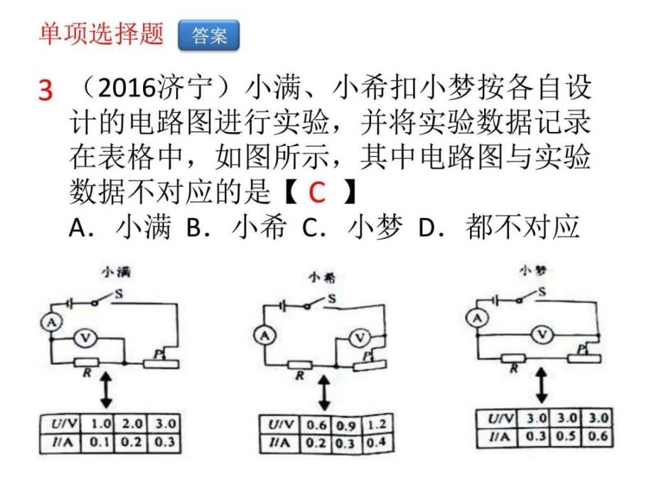 216年中考试题欧姆定律_第3页