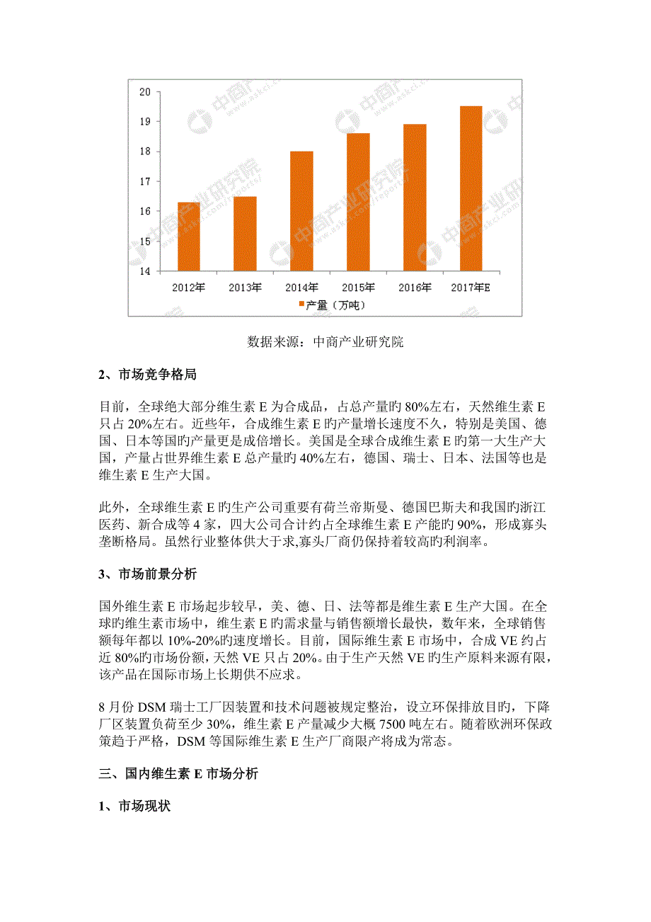 中国维生素E行业市场前景研究报告_第4页