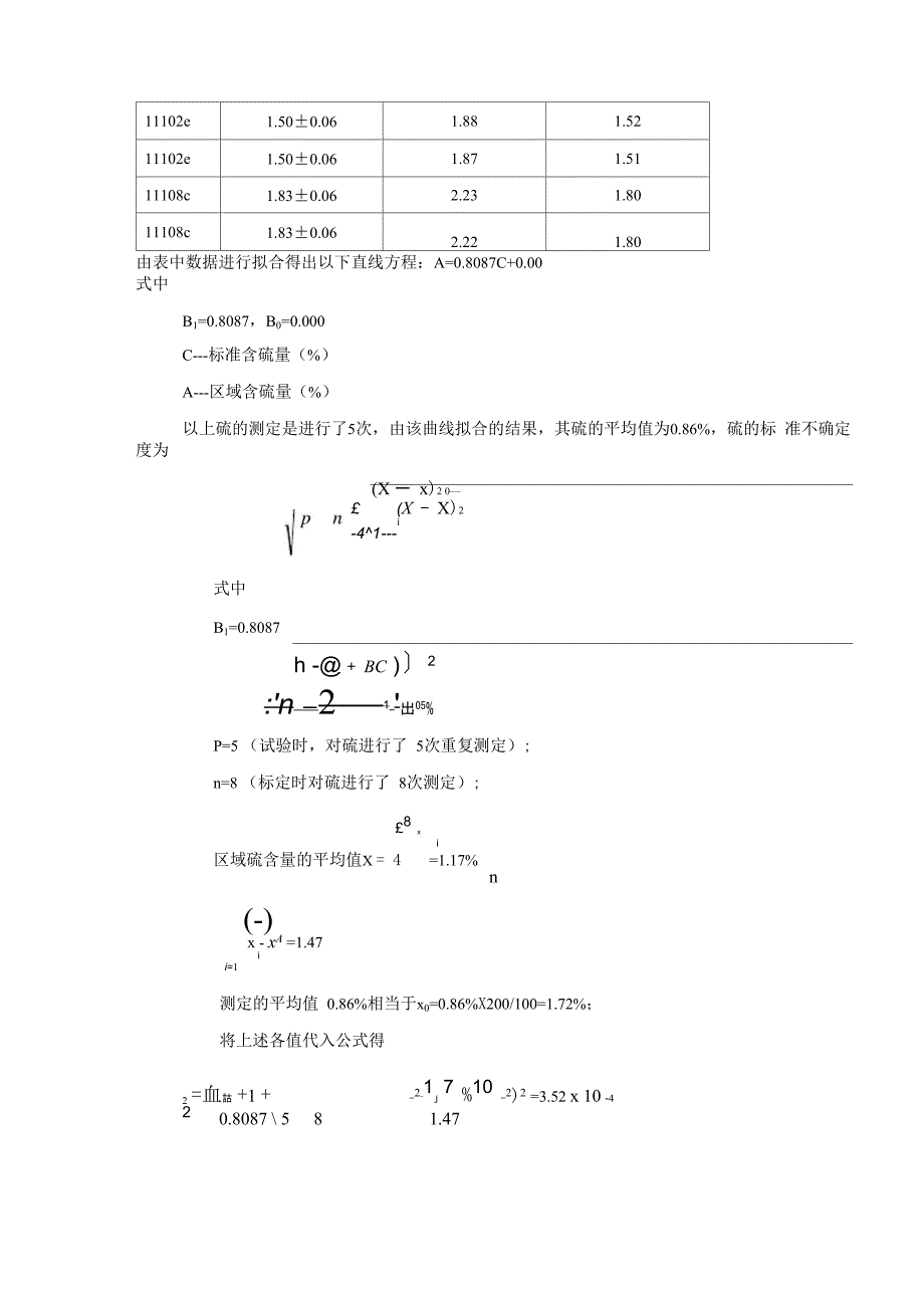 煤中全硫测定不确定度的评定_第3页