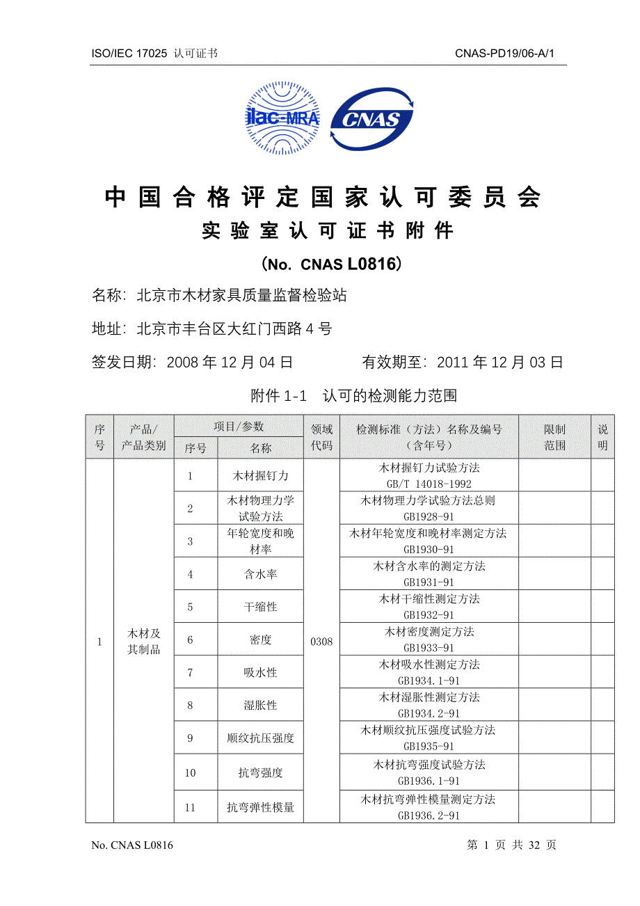 北京市木材家具质量监督检验站_第1页