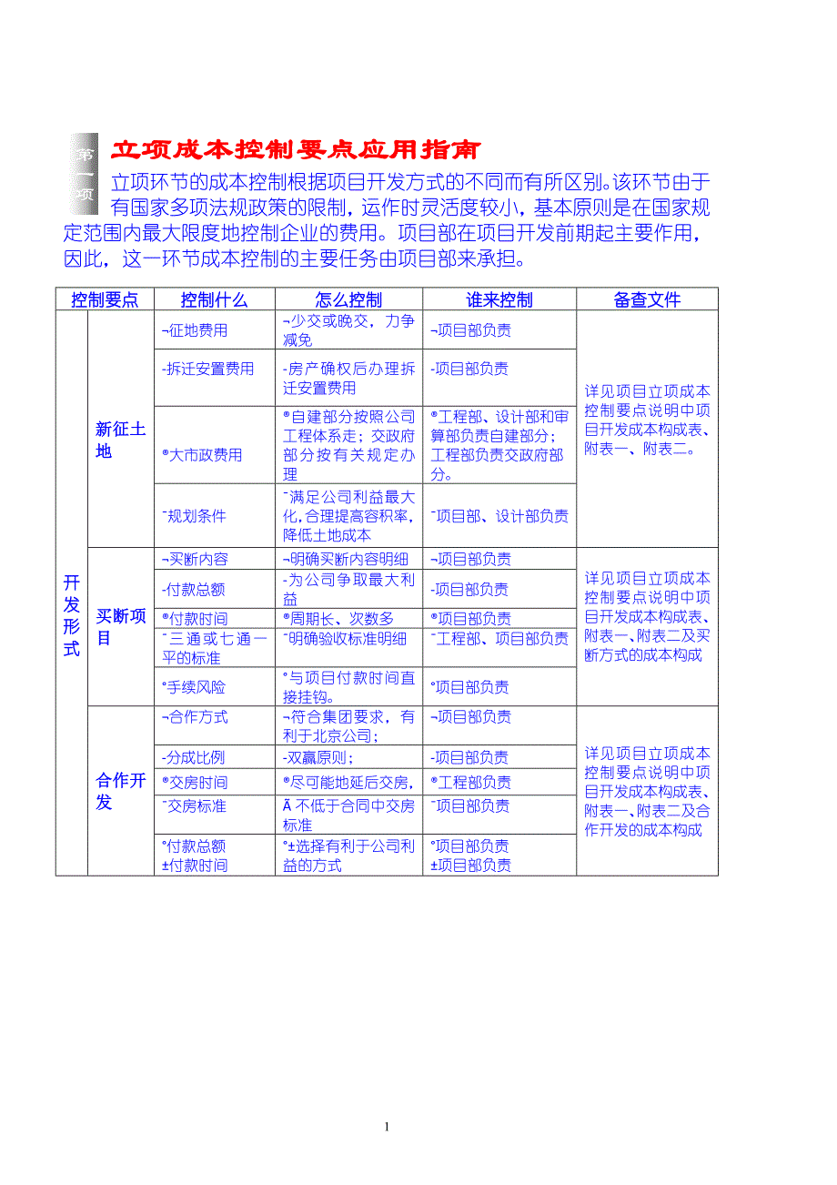 房地产公司成本控制_第1页