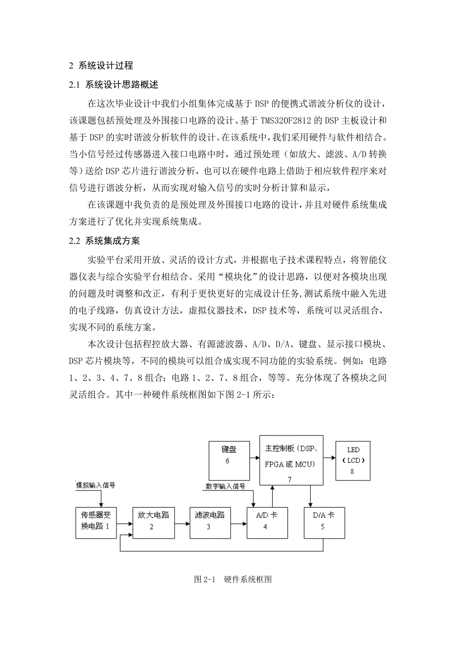 毕业设计论文基于DSP及虚拟仪器技术的开放式电子技术综合实验平台研制基于DSP的便携式谐波分析仪_第5页