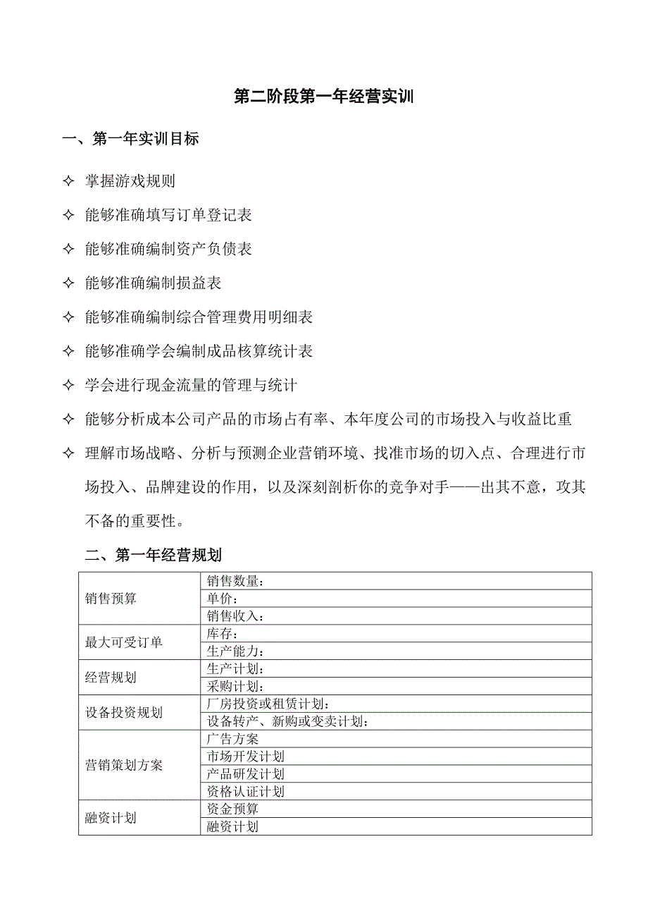 企业经营管理沙盘模拟实训过程化考核_第4页