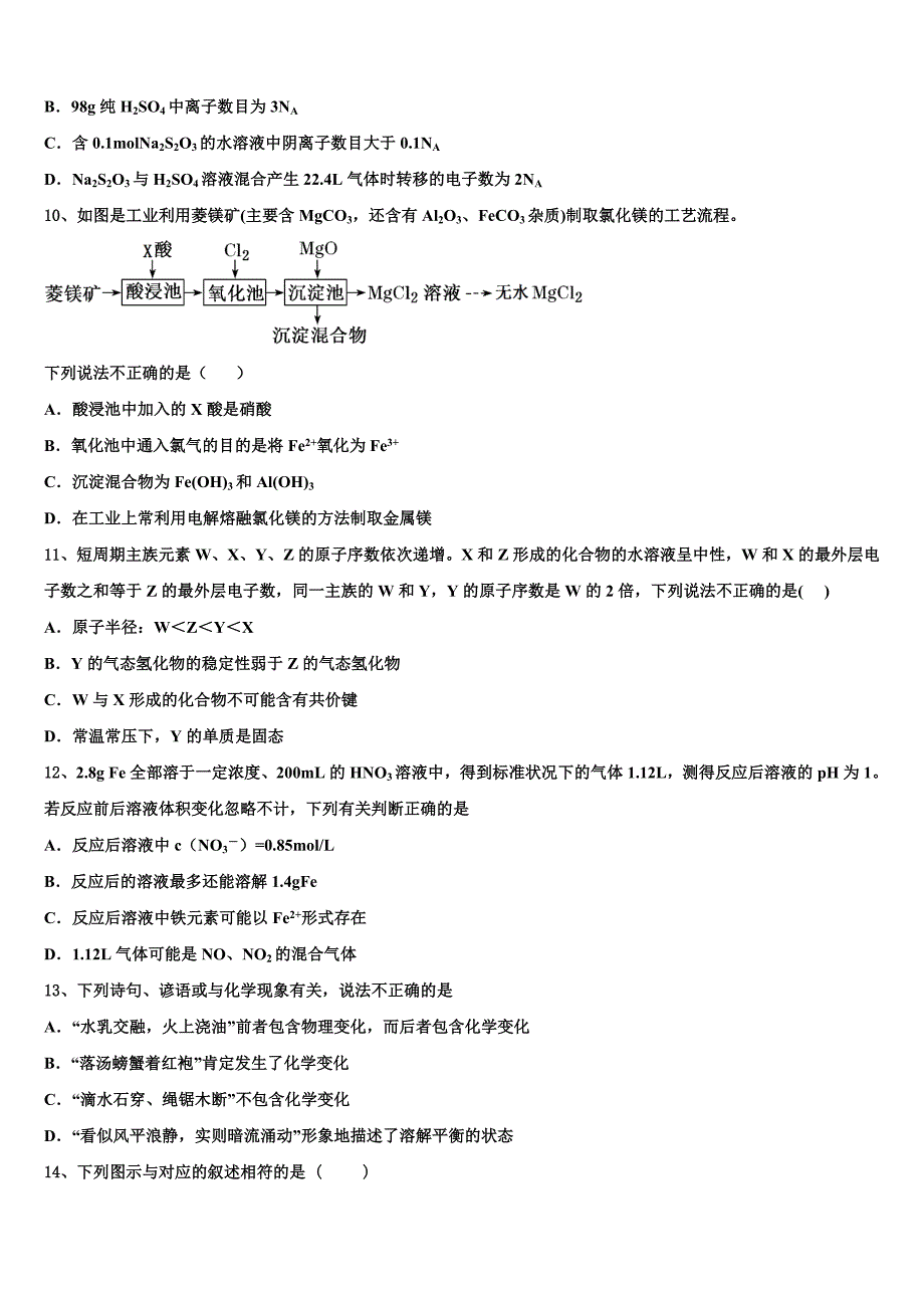 河南省新县2022-2023学年高三考前热身化学试卷含解析_第3页