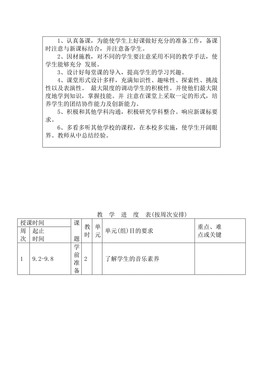 新人教版一年级上册音乐教学计划.doc_第3页