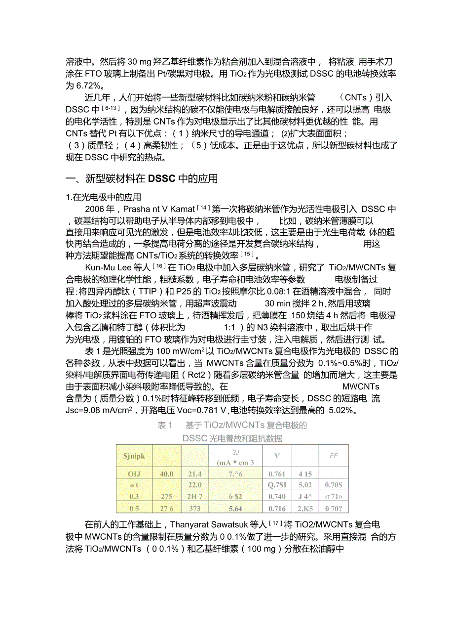 新型碳材料在染料敏化太阳电池中的应用_第2页