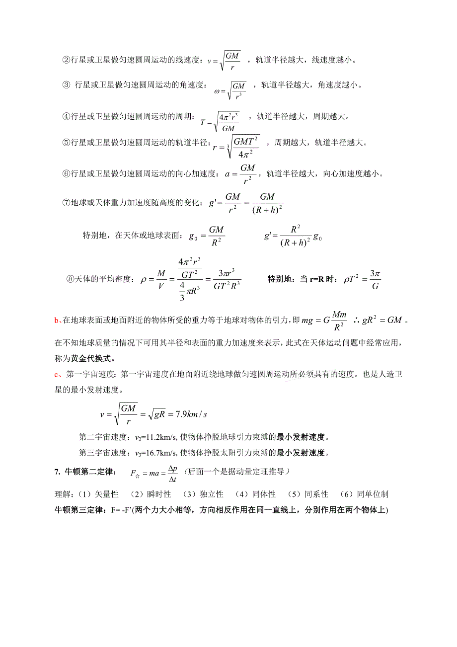 新人教版高中物理公式总结(全)-理科适用_第2页