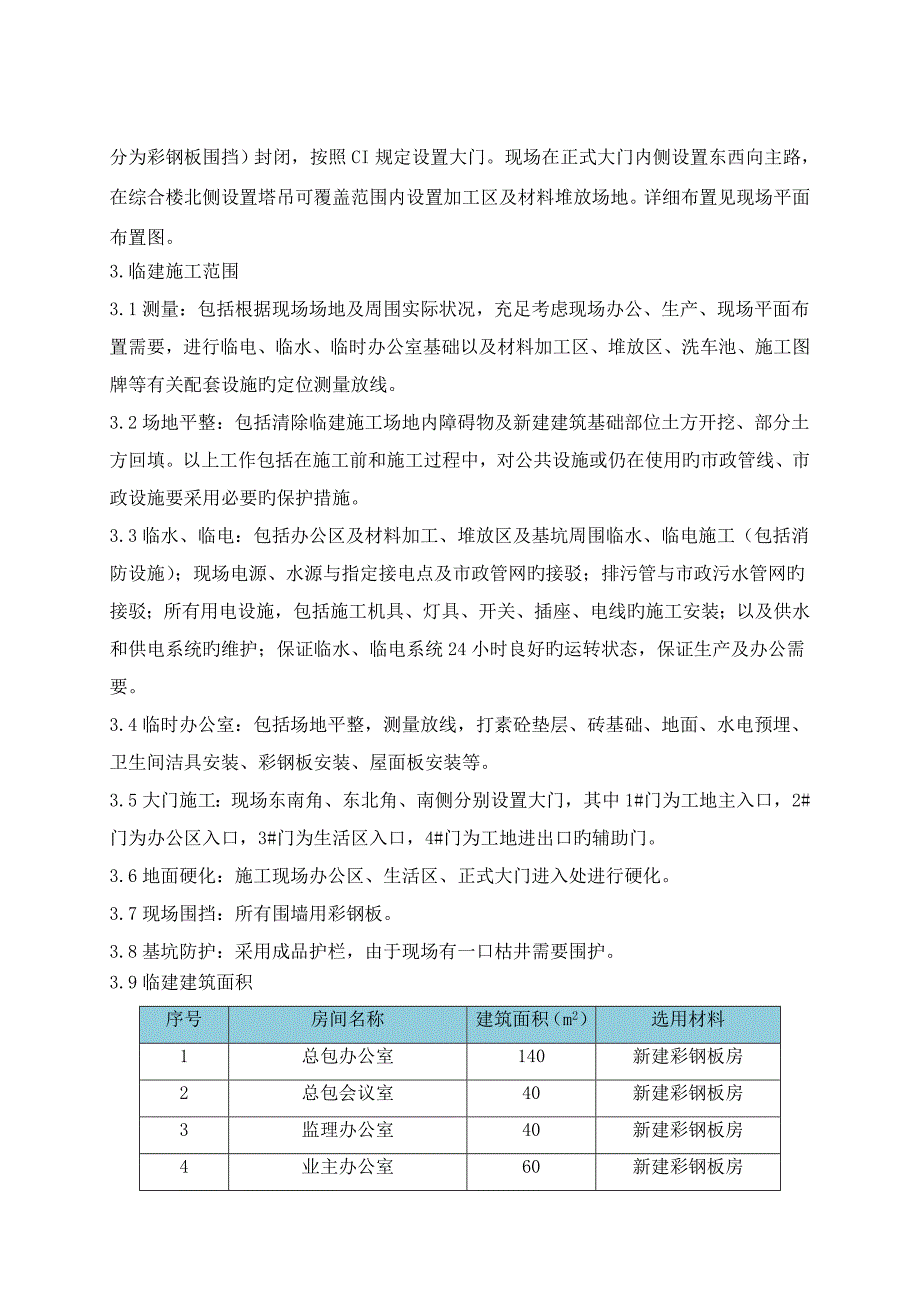 莒南临建施工方案现场_第2页