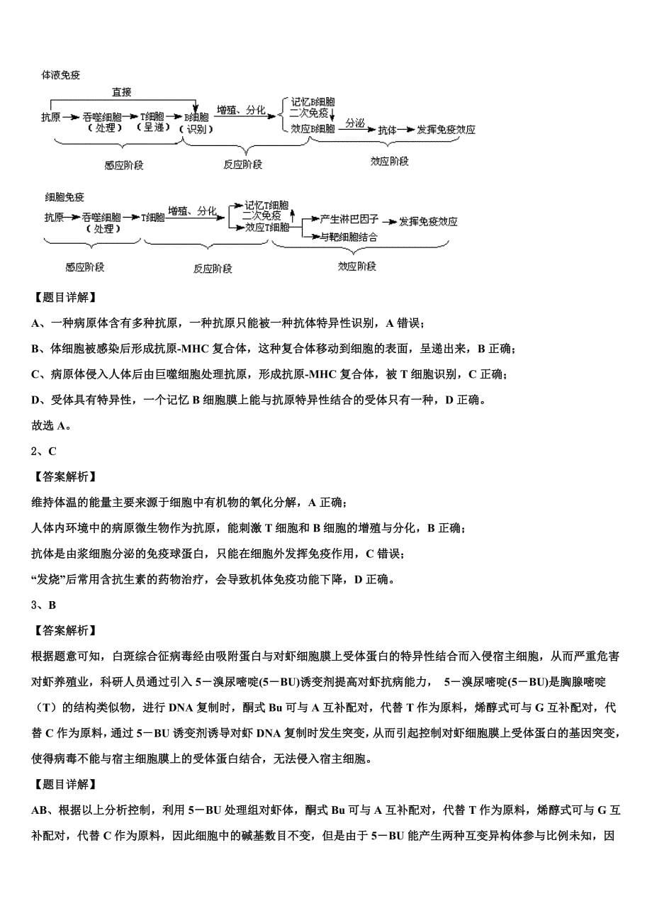 2023学年四川内江威远龙会中学高三最后一卷生物试卷(含解析）.doc_第5页