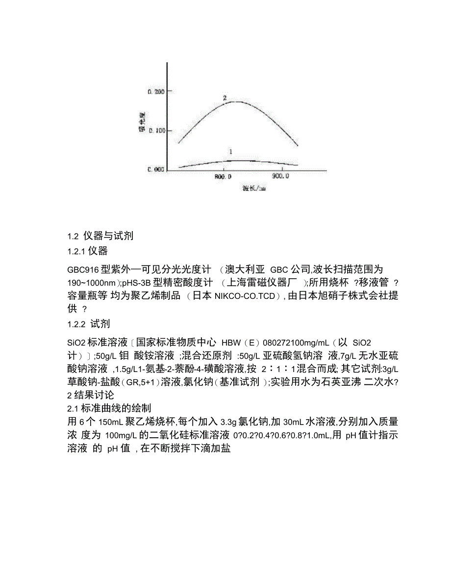 硅钼蓝光度法测精制盐水中的二氧化硅_第2页