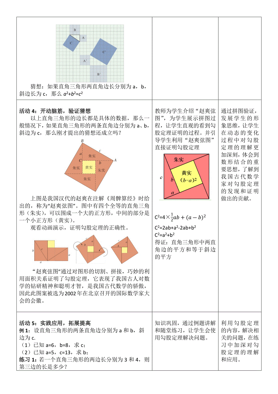 勾股定理教学设计——赵丽萍.docx_第4页