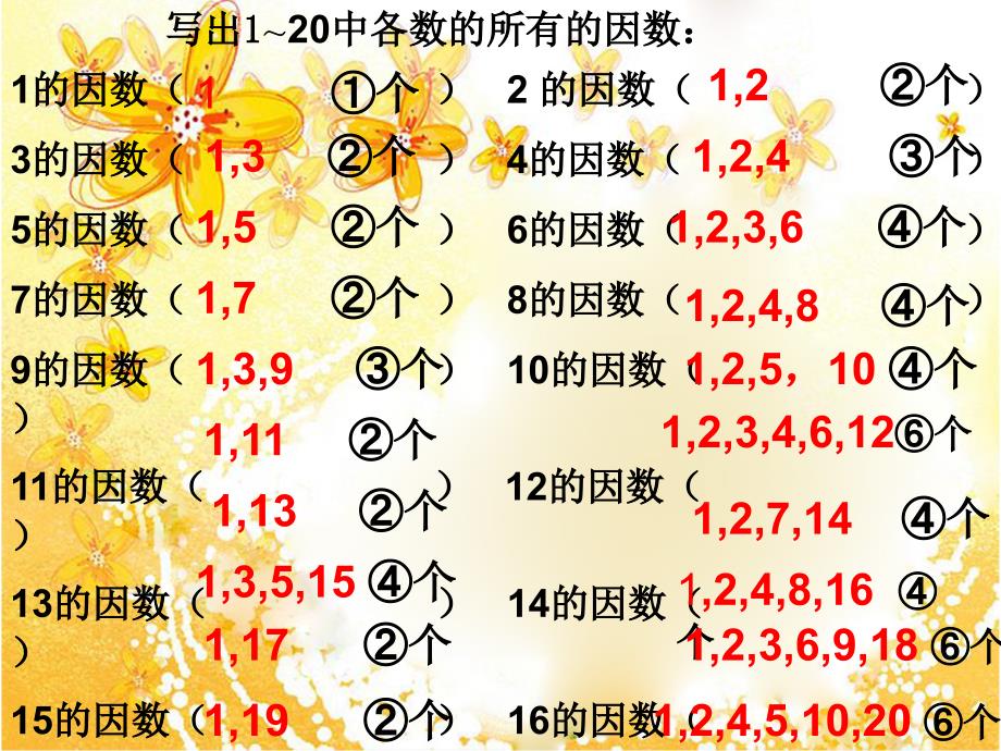 辛店实验学校五年级数学下册质数和合数_第3页