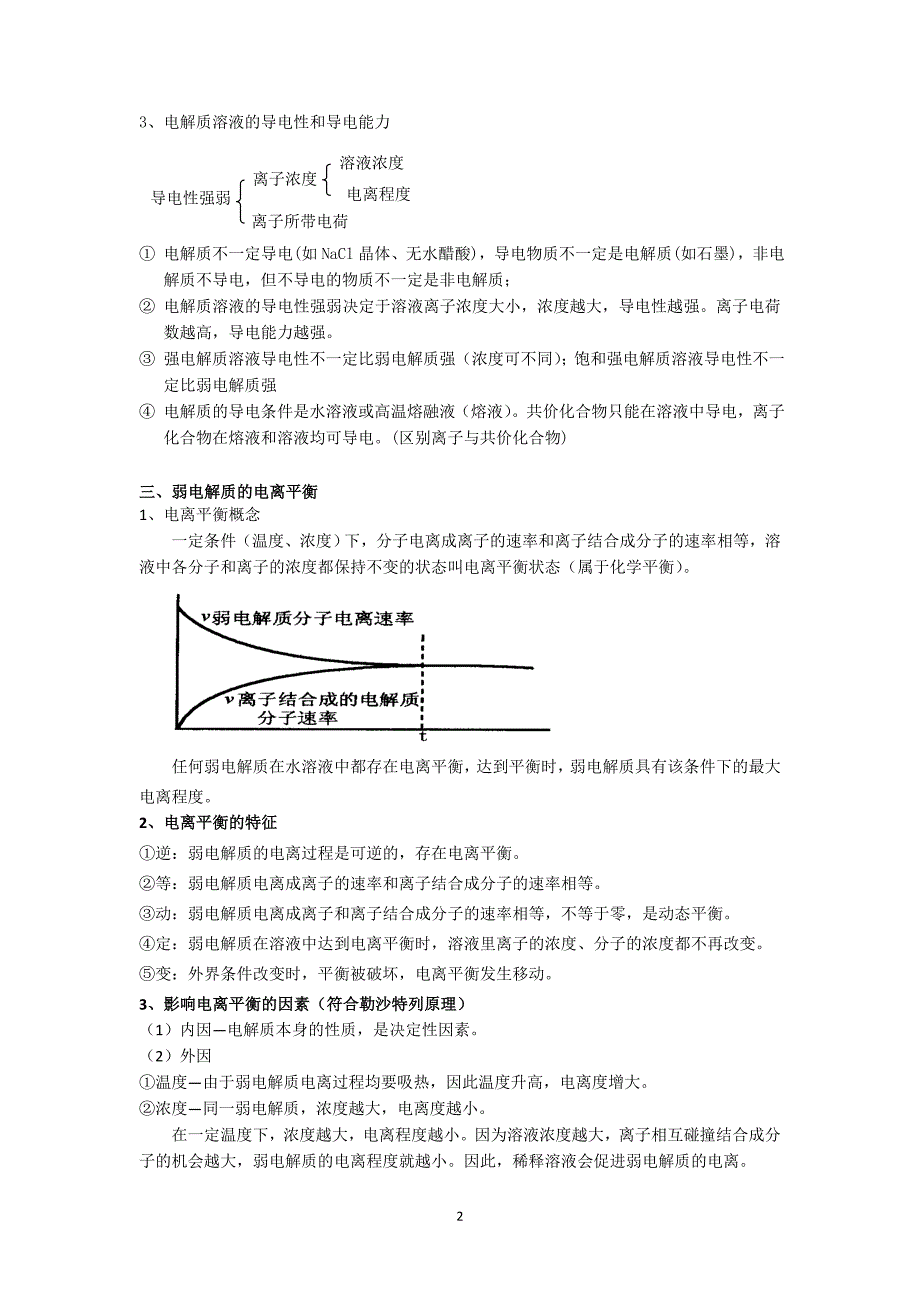 弱电解质的电离知识点总结以及案例分析（完整版）.doc_第2页