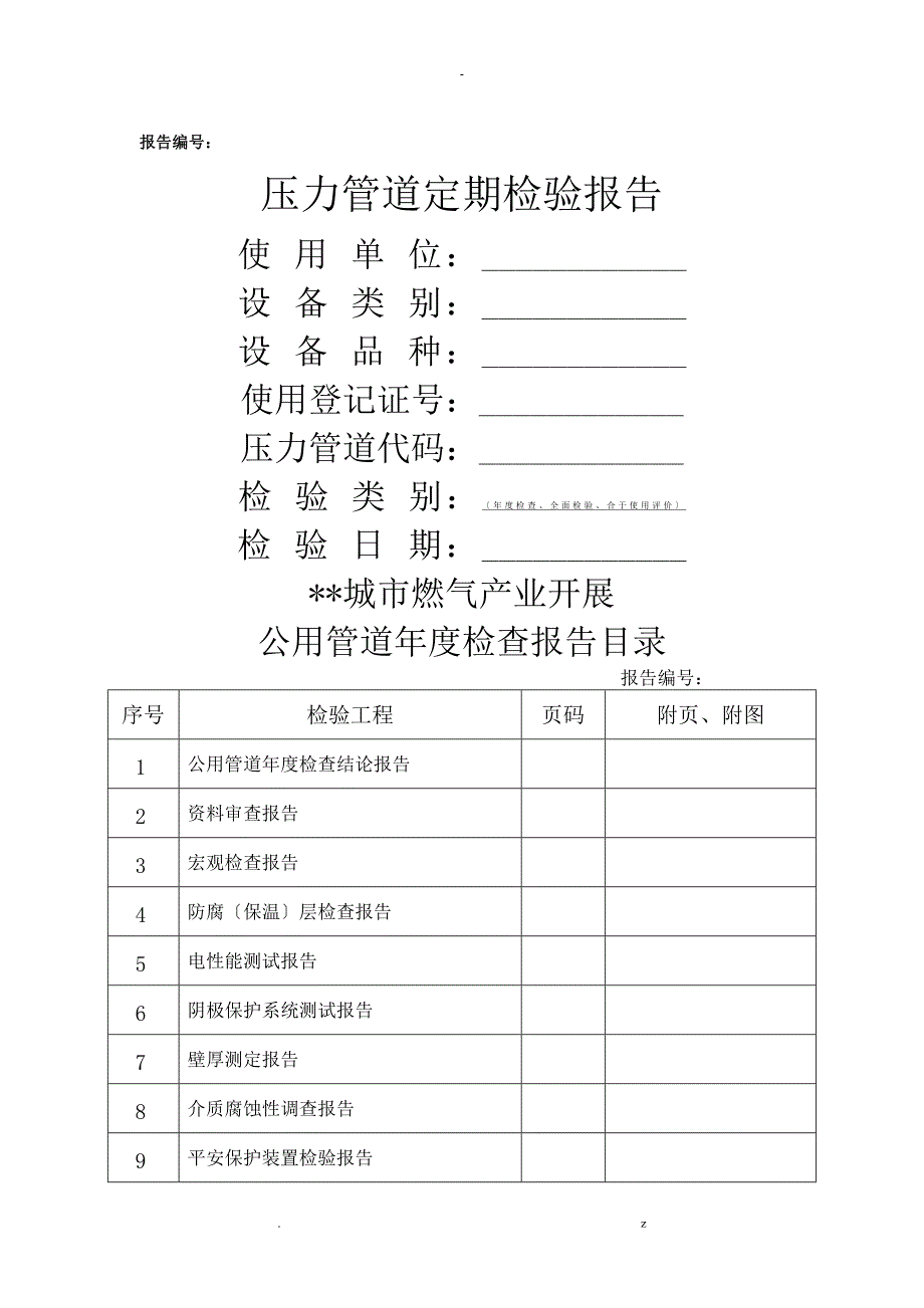 压力管道年度检验报告_第1页