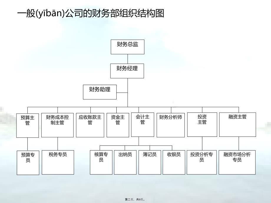 企业财务部门组织架构图上课讲义_第2页