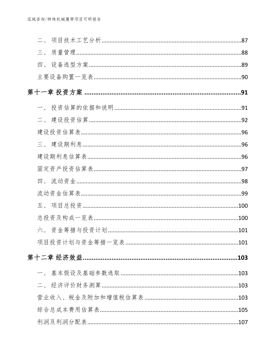 特殊机械履带项目可研报告模板_第4页