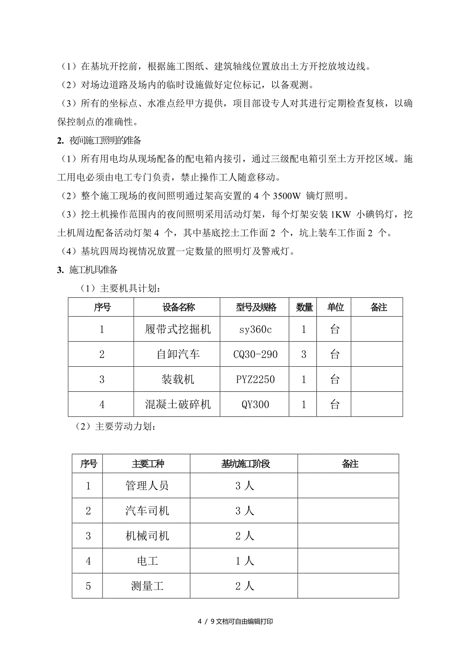 化学水机力冷却塔水池综合水池回收水池中和水池土方开挖方案_第4页