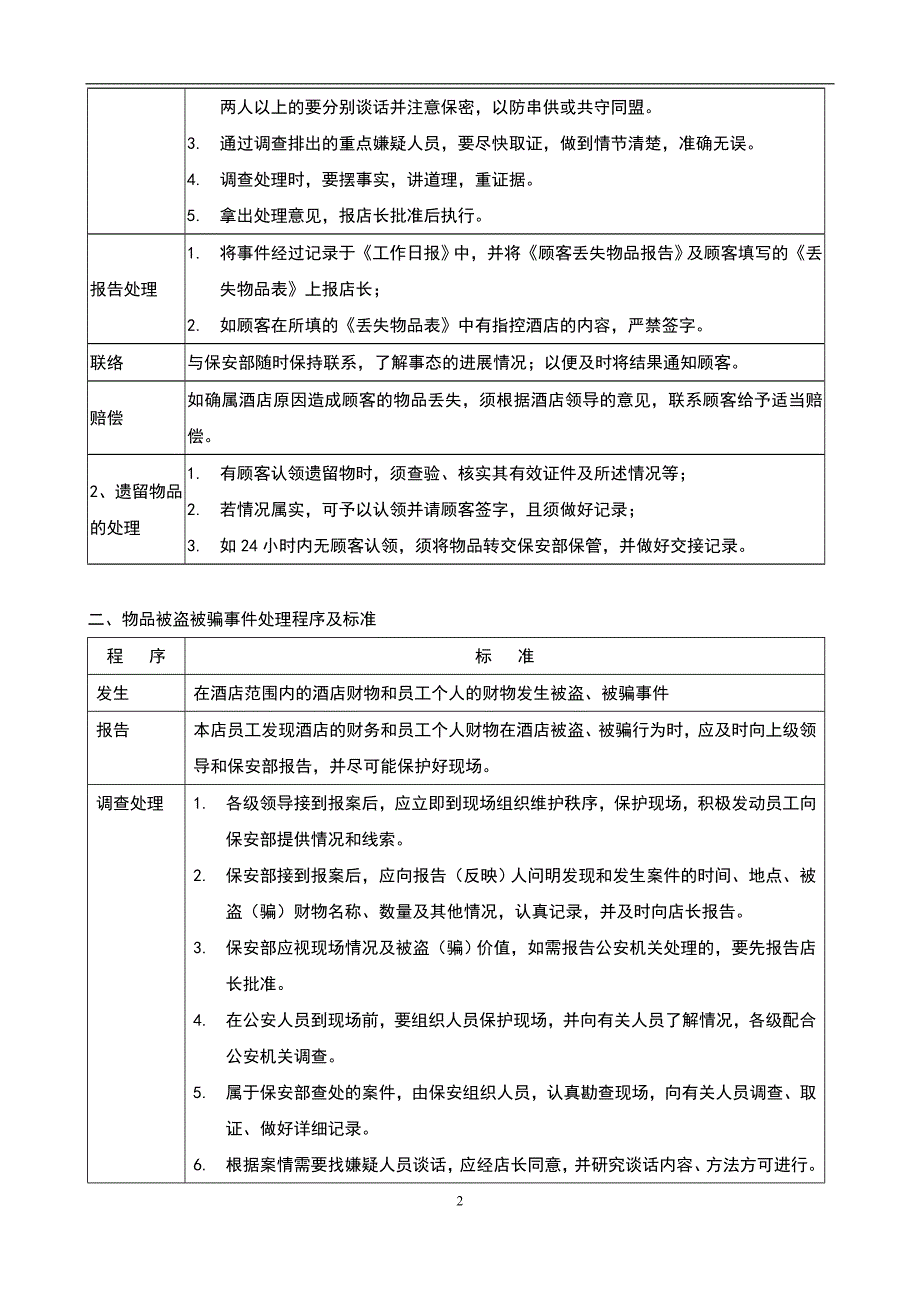 酒店管理会所 酒店各类事件应急预案.doc_第2页