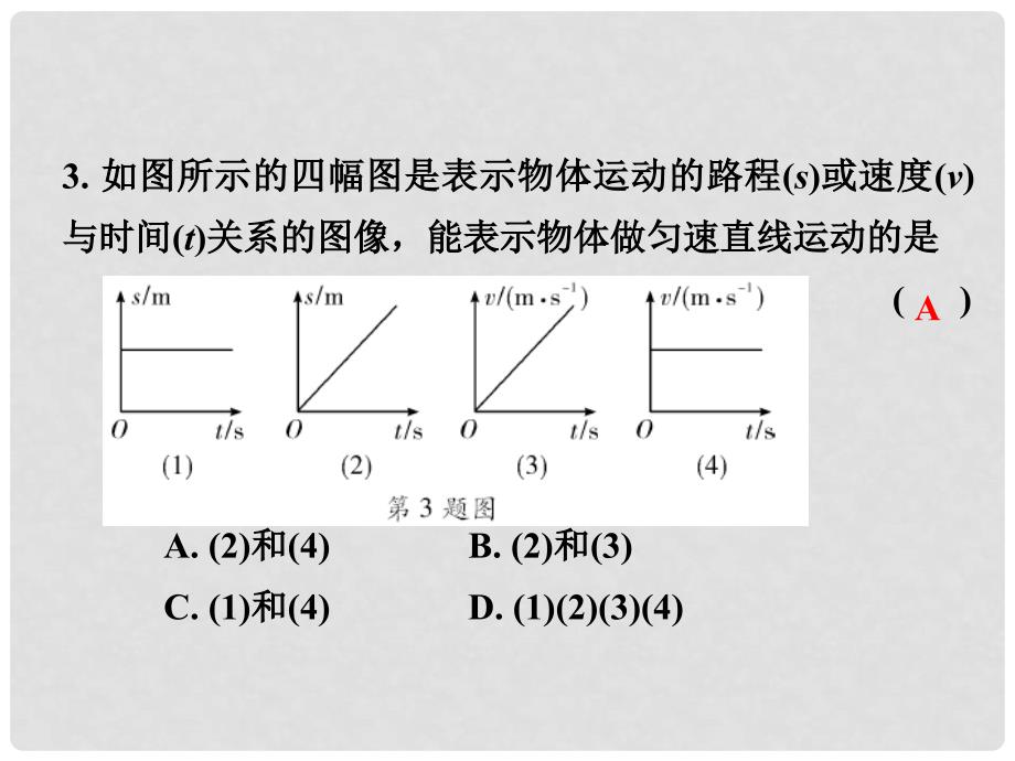 中考物理复习 第二部分 题型研究 题型一 坐标图像题课件_第4页