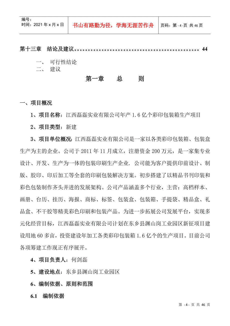 彩印包装生产项目可行性研究报告_第4页