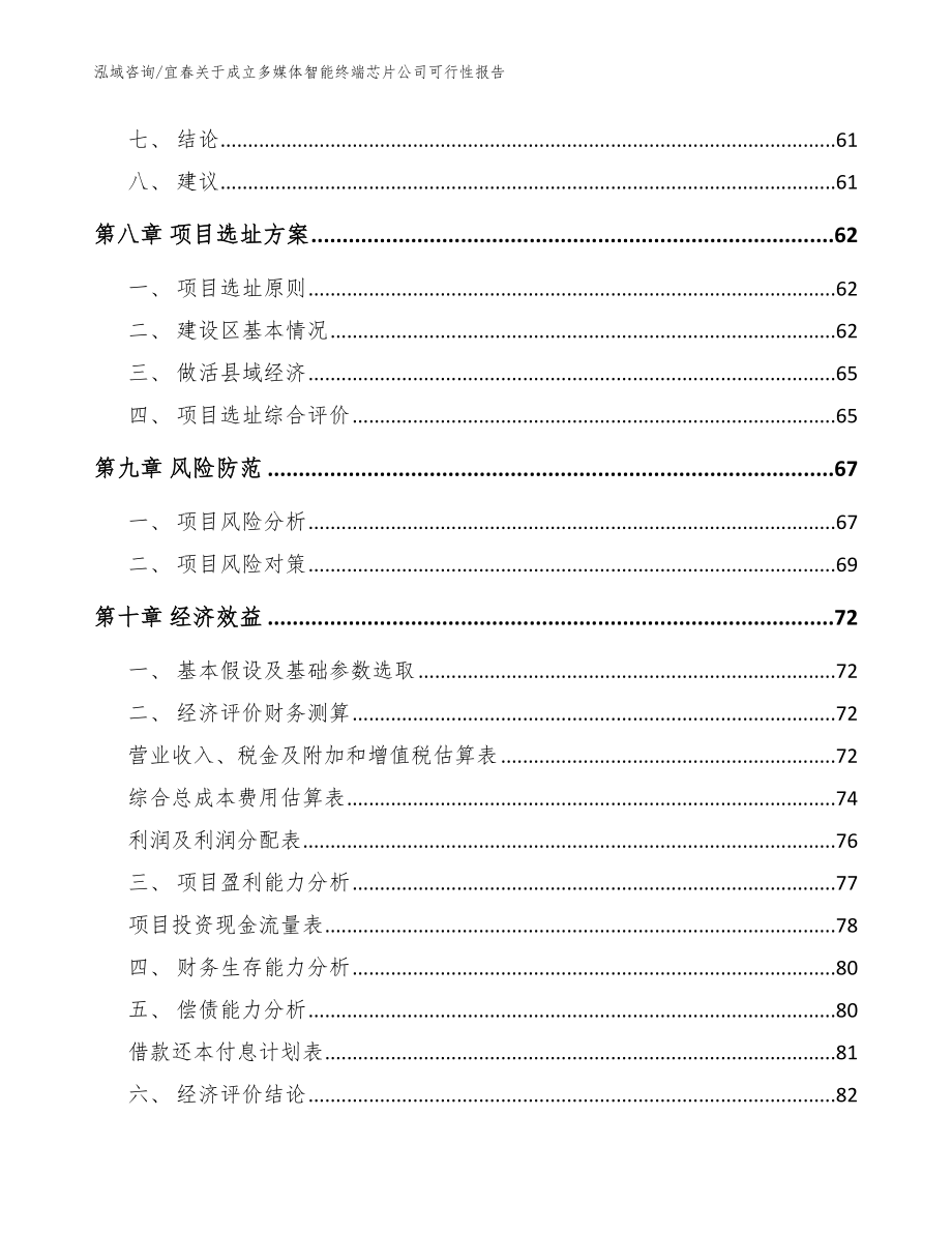 宜春关于成立多媒体智能终端芯片公司可行性报告（模板）_第4页