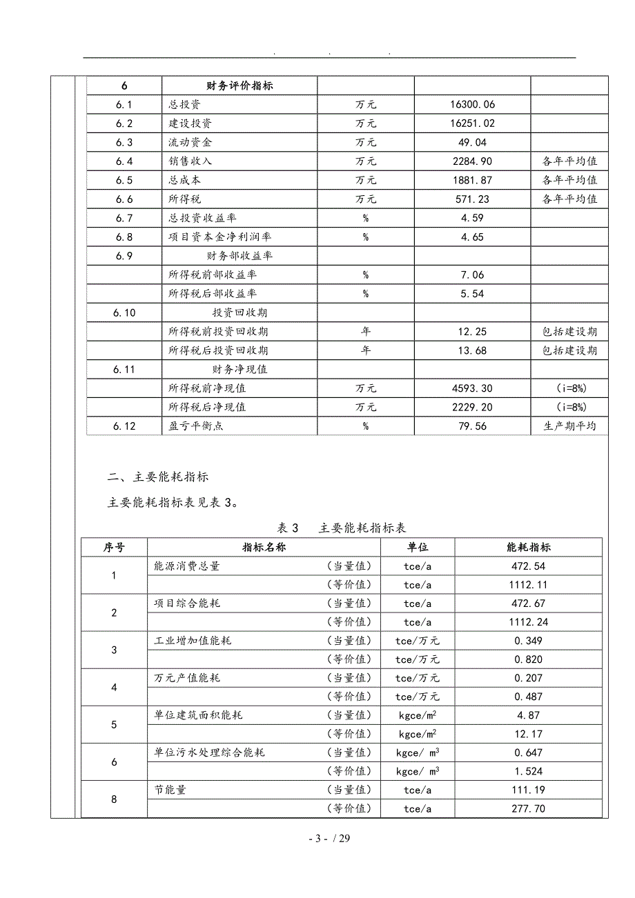 污水处理厂工程项目节能评估报告表_第4页