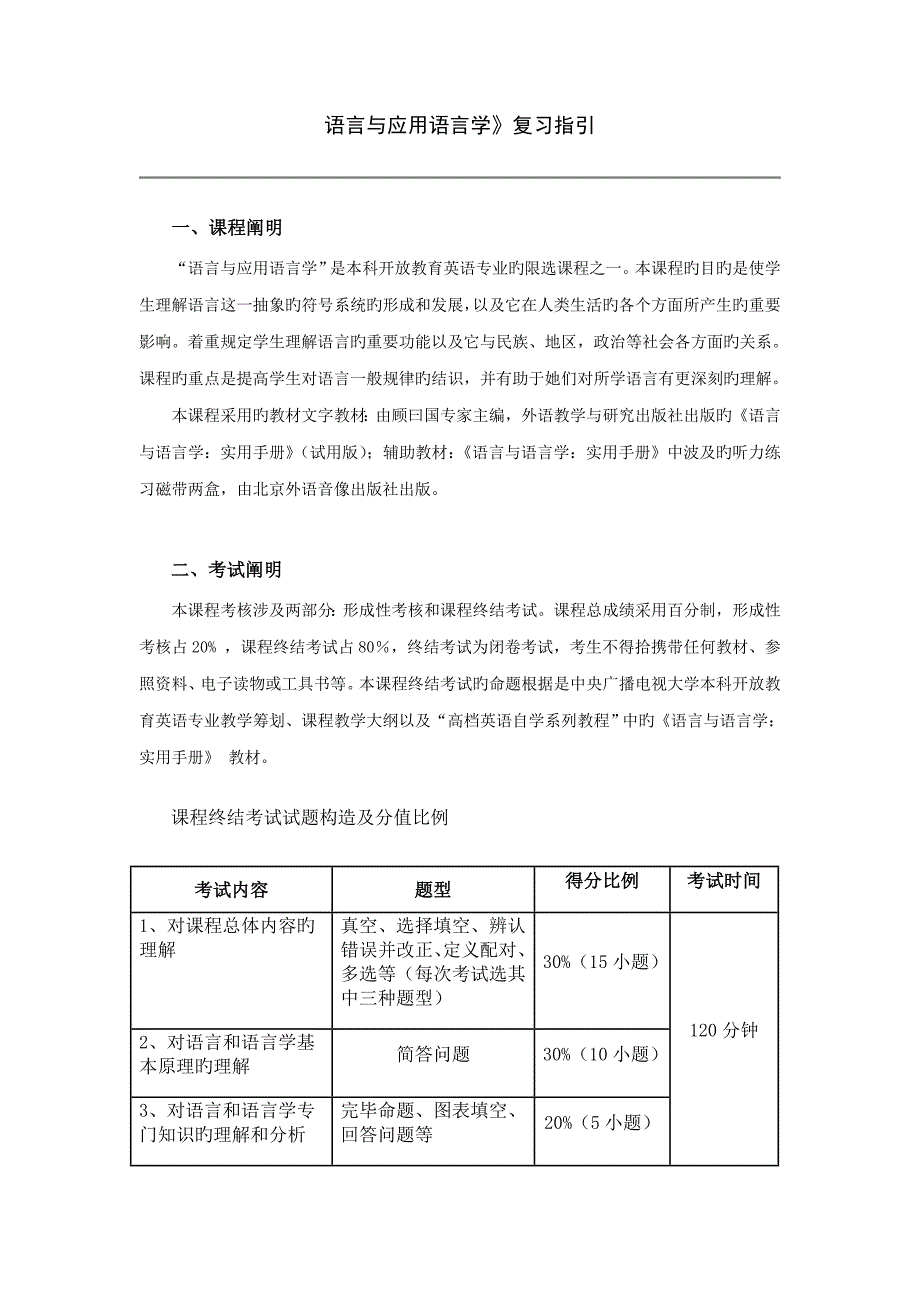 2022年电大语言与应用语言学.doc_第1页