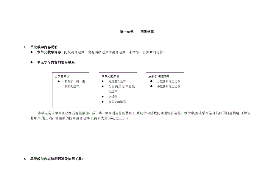 鄂教版数学四年级下册下(总)学生学业水平达成度评价标准与办法_第1页